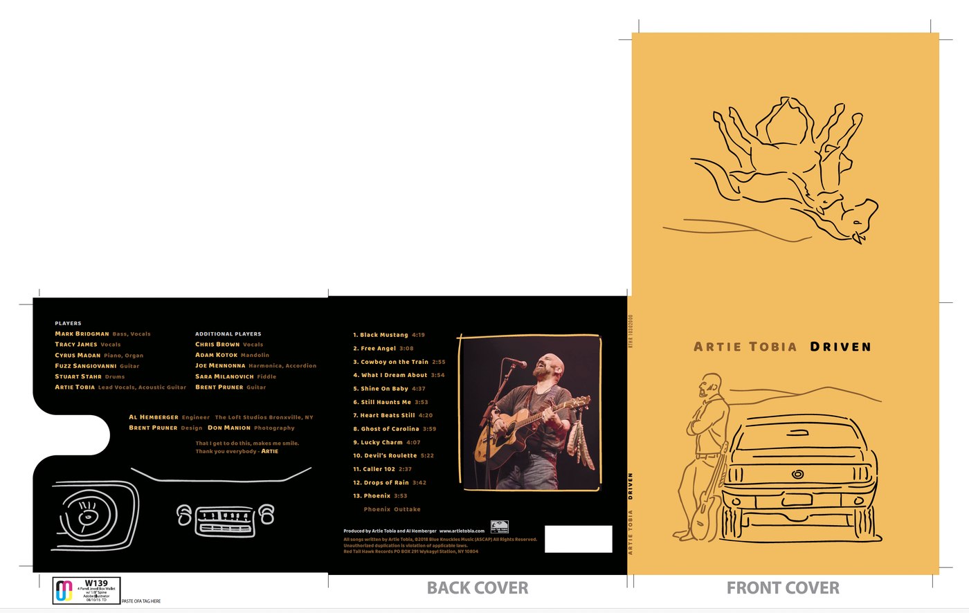 Artie Tobia — Driven CD packaging production mechanical