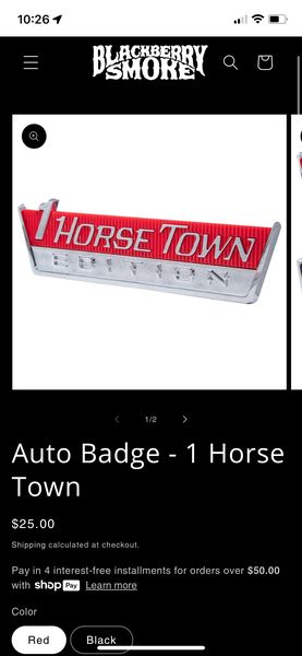 1 Horse Town — web cart