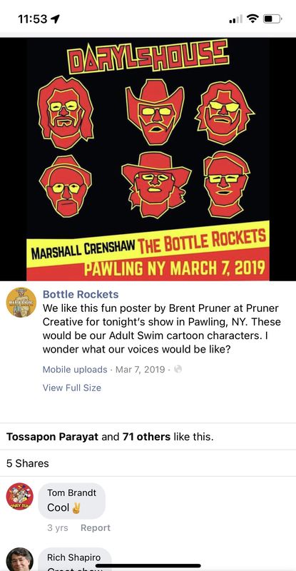 Bottle Rockets poster — Instagram post
