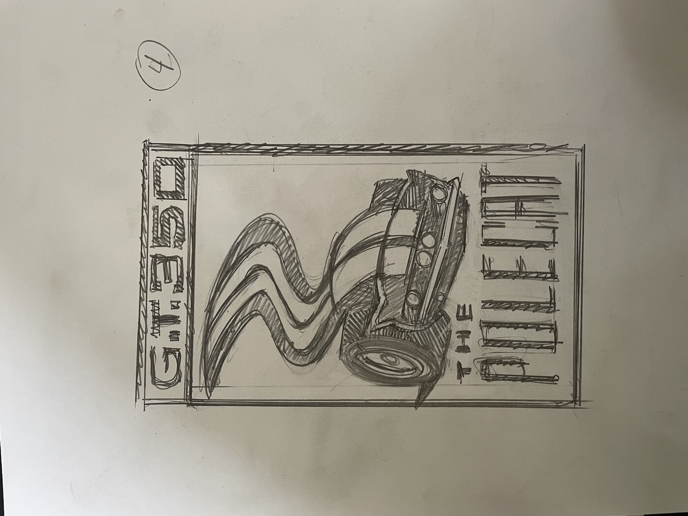 Polecat badge — concept sketch 4
