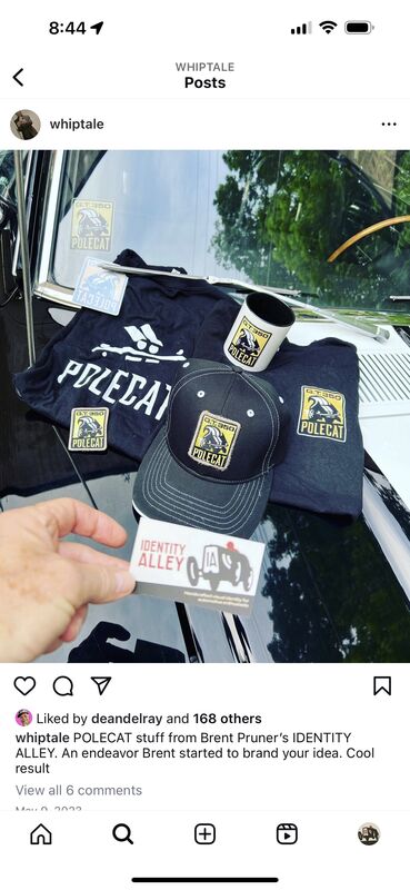Polecat merch — Instagram post