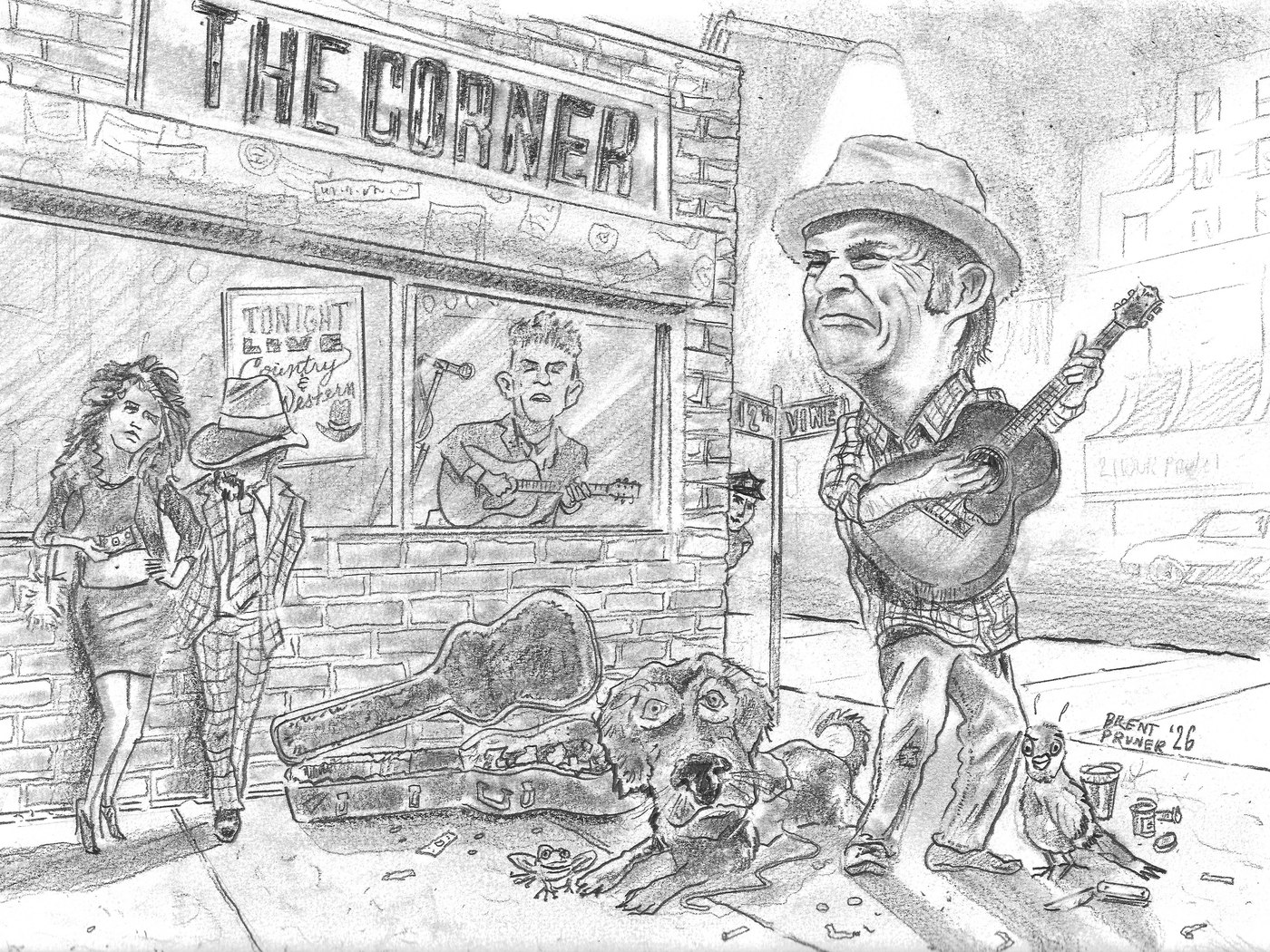 John Hiatt caricature