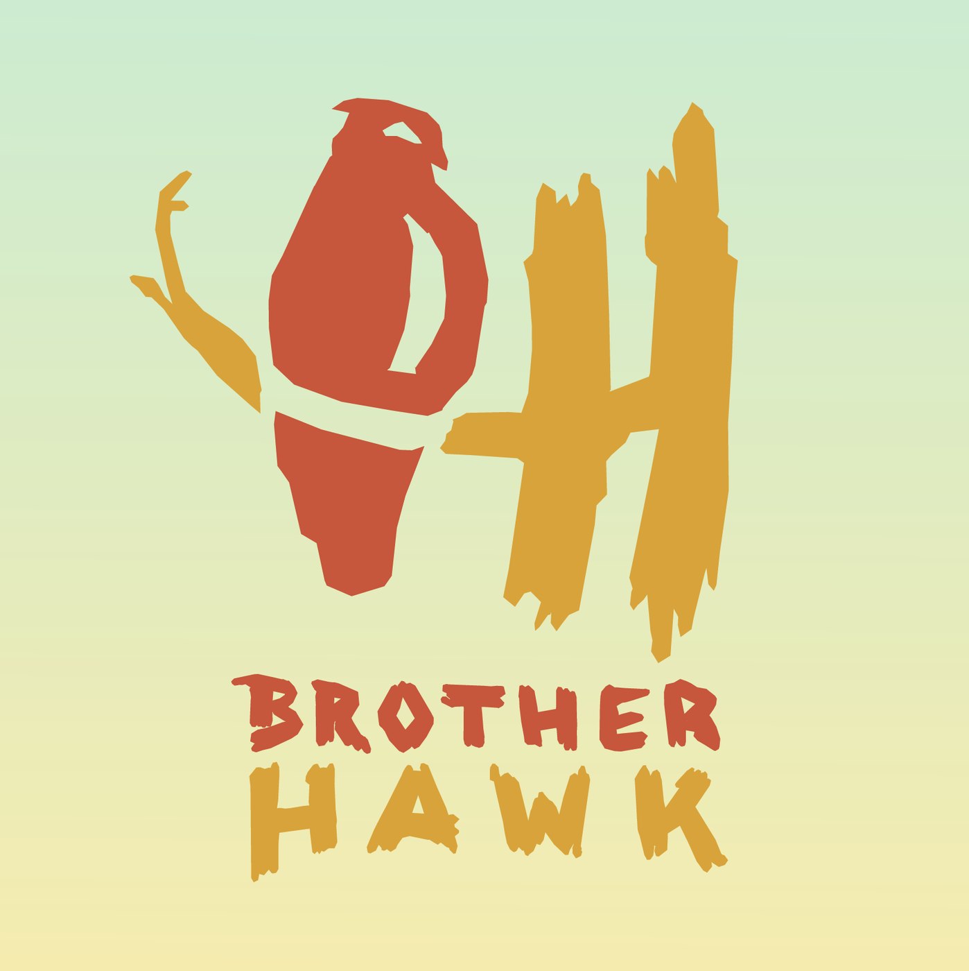 Brother Hawk — logo, color variant
