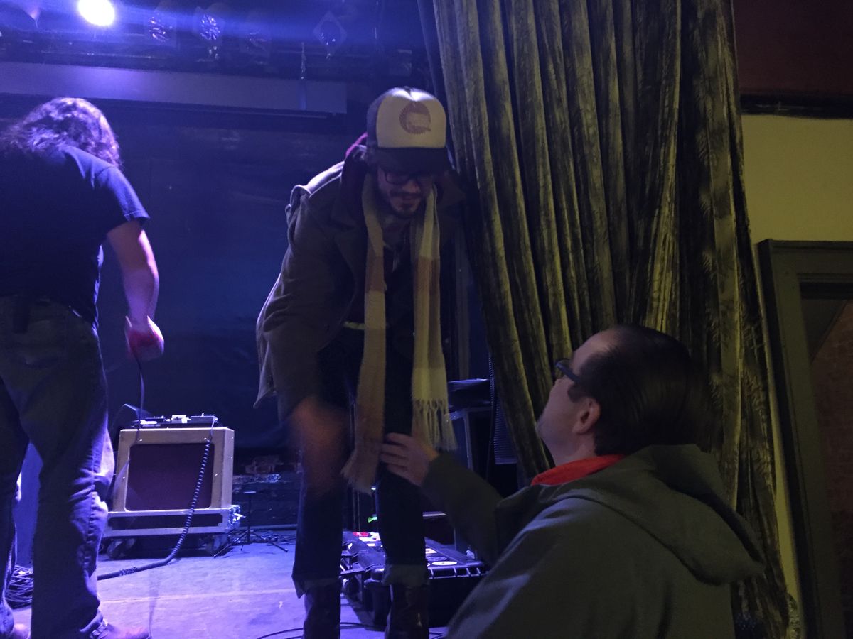 Sturgill Simpson signing the poster